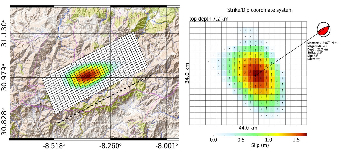 Morocco earthquake seismic source